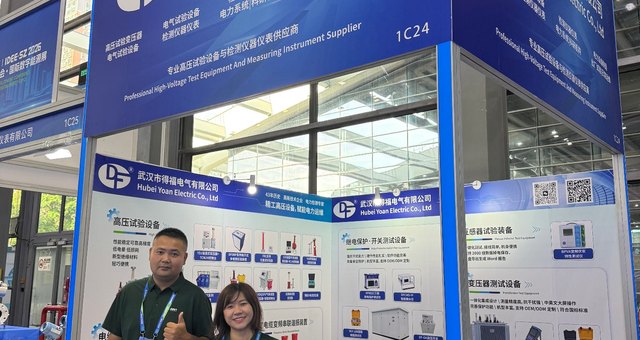 Hubei Yoan Electric team at Yoanpower booth 1C24, professional high voltage test equipment manufacturer